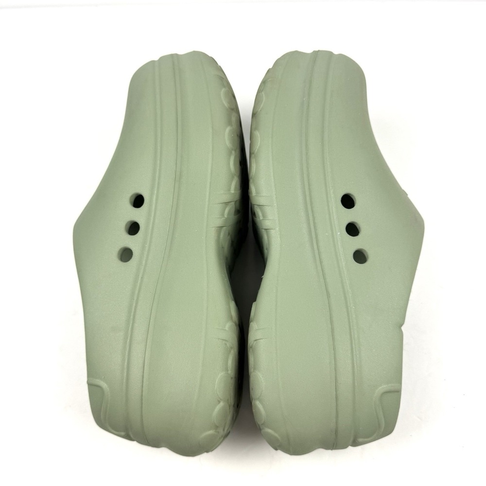 adidas Adifom Stan Smith Mules Womens 10 Men's 8 Green Rubber Slip On Unisex - Picture 6 of 11